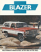 Chevrolet Blazer brochure / folder / prospekt
