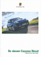 Porsche Cayenne Diesel  Folder / Brochure / Prospekt